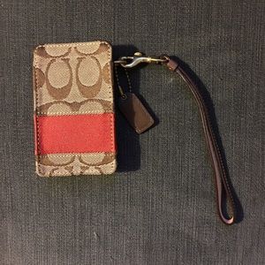 Coach Accessories - Coach iPod Case Signature C’s w/ Orange ColorBlock Coach Accessories - Coach iPod Case Signature C’s w/ Orange ColorBlock